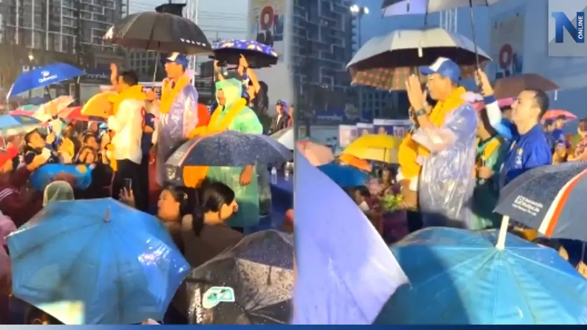 "กรณ์" ไม่หวั่นควง "จูรี" ขึ้นเวทีกลางสายฝนถล่ม กระแสฟีเวอร์เจ้าถิ่นมีหนาว "กรณ์" ไม่หวั่นควง "จูรี" ขึ้นเวทีกลางสายฝนถล่ม กระแสฟีเวอร์เจ้าถิ่นมีหนาว