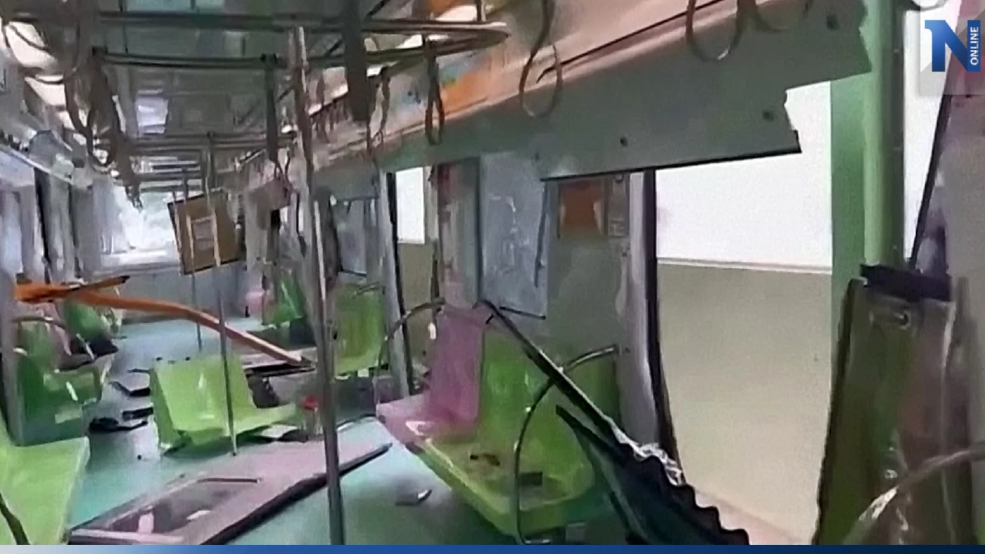 รถไฟฟ้าชนเครนที่ร่วงใส่รางในไต้หวัน ดับ 1 เจ็บ 10 รถไฟฟ้าชนเครนที่ร่วงใส่รางในไต้หวัน ดับ 1 เจ็บ 10