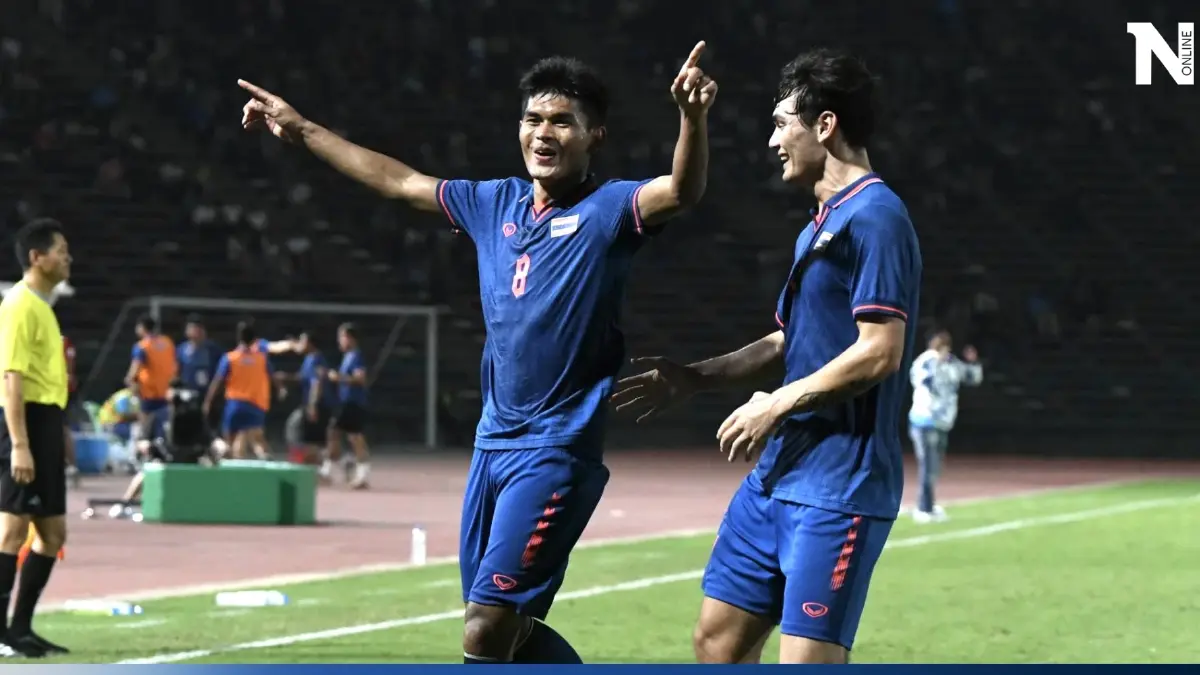 "ทีมชาติไทย" ถล่ม เมียนมา 3-0 ลิ่วชิงทอง "ซีเกมส์ 2023"