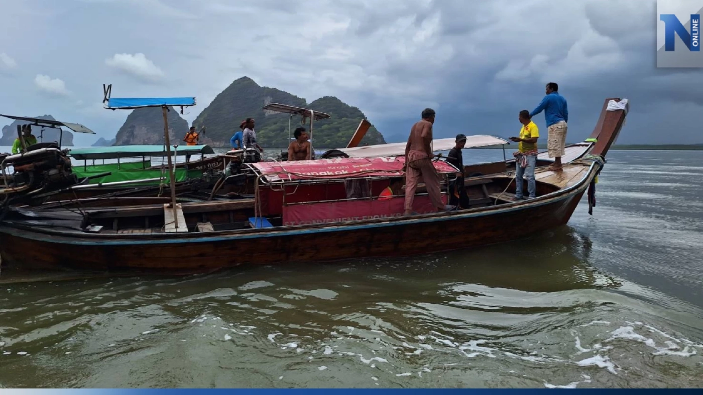ด่วน! เรือหัวโทง นำ นทท.ต่างชาติ เที่ยวอ่าวพังงาล่ม ใกล้เกาะปันหยี ด่วน! เรือหัวโทง นำ นทท.ต่างชาติ เที่ยวอ่าวพังงาล่ม ใกล้เกาะปันหยี
