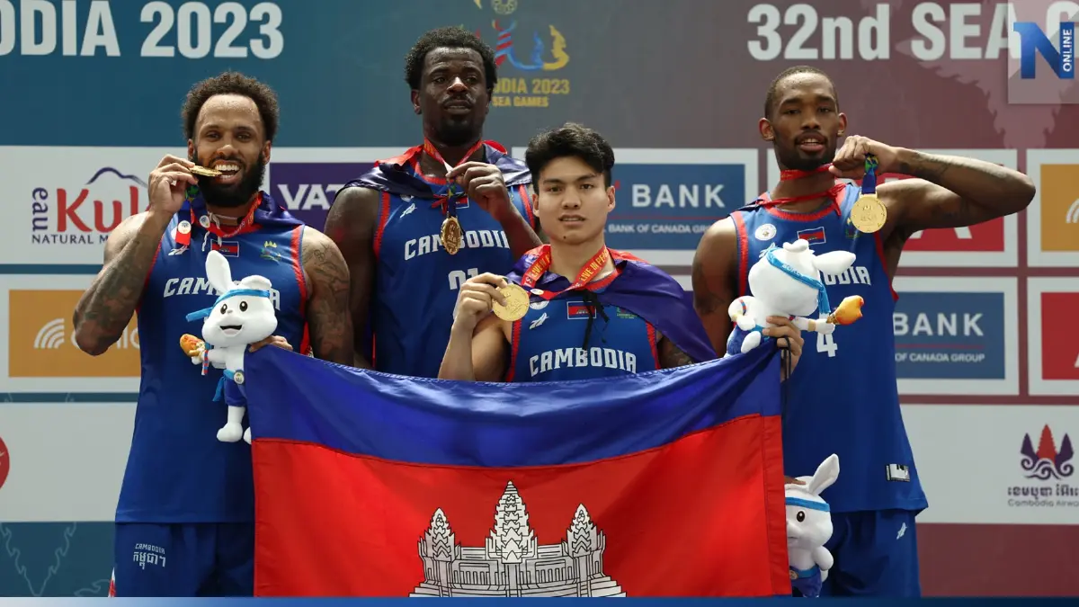 "กัมพูชา" คว้าทองบาสเกตบอล 3x3 ครั้งแรก "กัมพูชา" คว้าทองบาสเกตบอล 3x3 ครั้งแรก