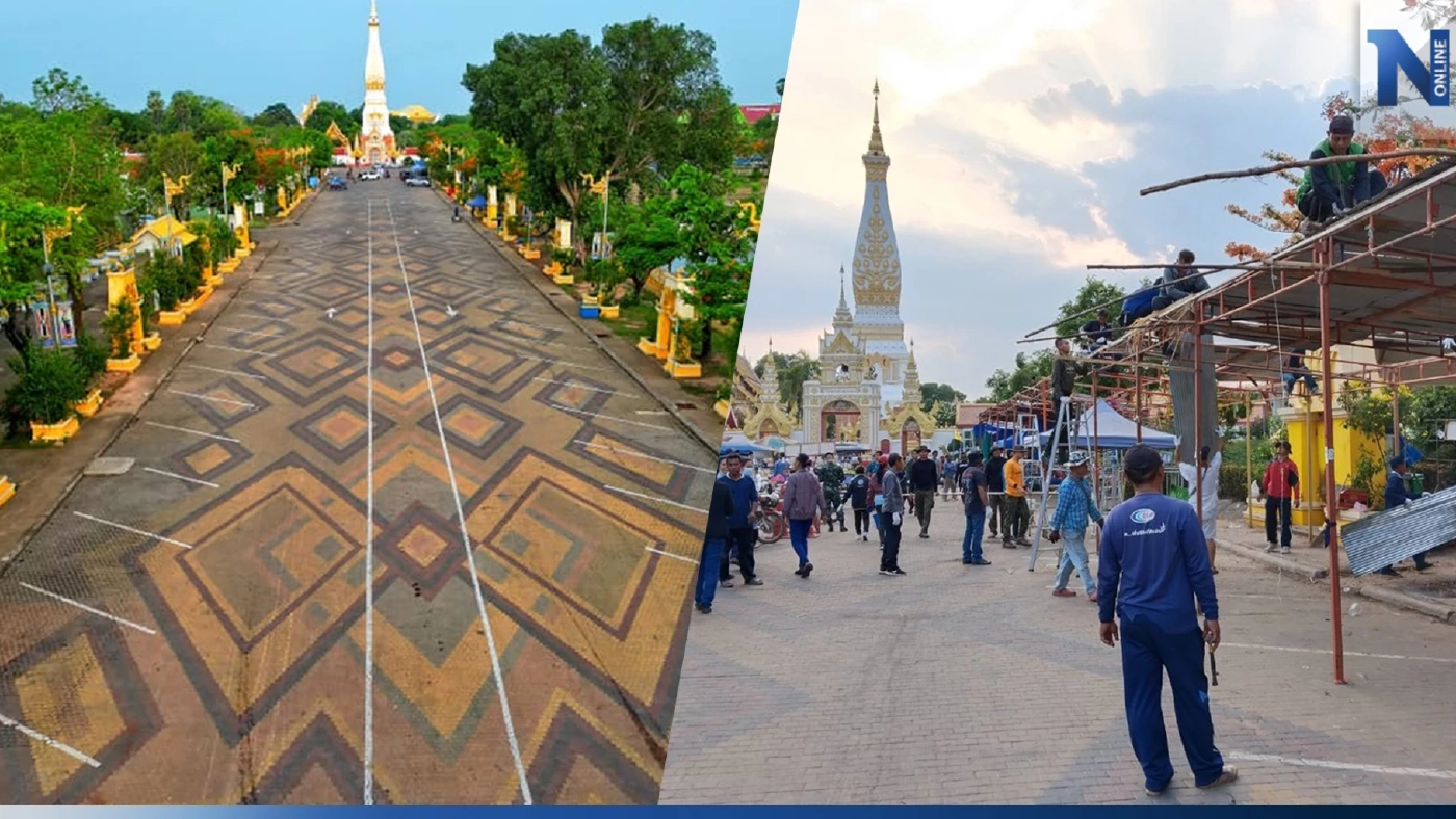 รื้อเกลี้ยง! แผงลอยตั๋วผีหน้าวัดพระธาตุพนม ทนายอนันต์ชัย สั่งปลด กก.วัด ยกชุด