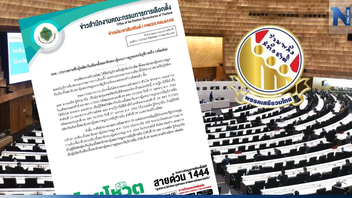 กกต.คืนสิทธิ 2 ผู้สมัครปาร์ตี้ลิสต์พรรคเสรีรวมไทย กกต.คืนสิทธิ 2 ผู้สมัครปาร์ตี้ลิสต์พรรคเสรีรวมไทย