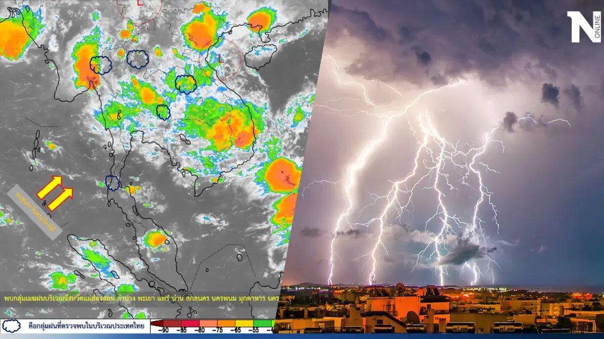 พยากรณ์อากาศวันนี้ มรสุมปกคลุม อุตุฯเตือน 40 จว. ฝนฟ้าคะนอง-ลมกระโชกแรง พยากรณ์อากาศวันนี้ มรสุมปกคลุม อุตุฯเตือน 40 จว. ฝนฟ้าคะนอง-ลมกระโชกแรง