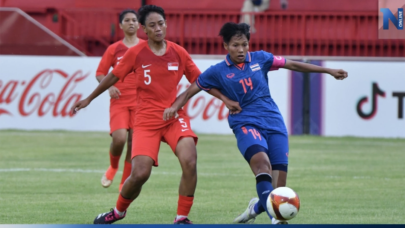 "ฟุตบอลหญิงทีมชาติไทย" อัด สิงคโปร์ 4-0 ประเดิมสนามซีเกมส์ "ฟุตบอลหญิงทีมชาติไทย" อัด สิงคโปร์ 4-0 ประเดิมสนามซีเกมส์