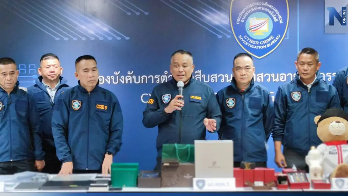 บุกทลายเครือข่ายแก๊งจีน ปล่อยเงินกู้ทิพย์ออนไลน์ ยึดทรัพย์ 100 ล้าน