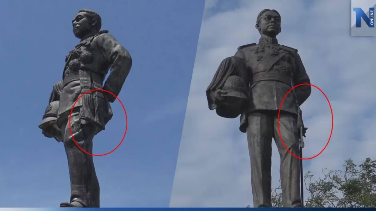 โจรขโมย "กระบี่" พระอนุสาวรีย์ กรมหลวงลพบุรีราเมศวร์ บนเขาน้อย โจรขโมย "กระบี่" พระอนุสาวรีย์ กรมหลวงลพบุรีราเมศวร์ บนเขาน้อย