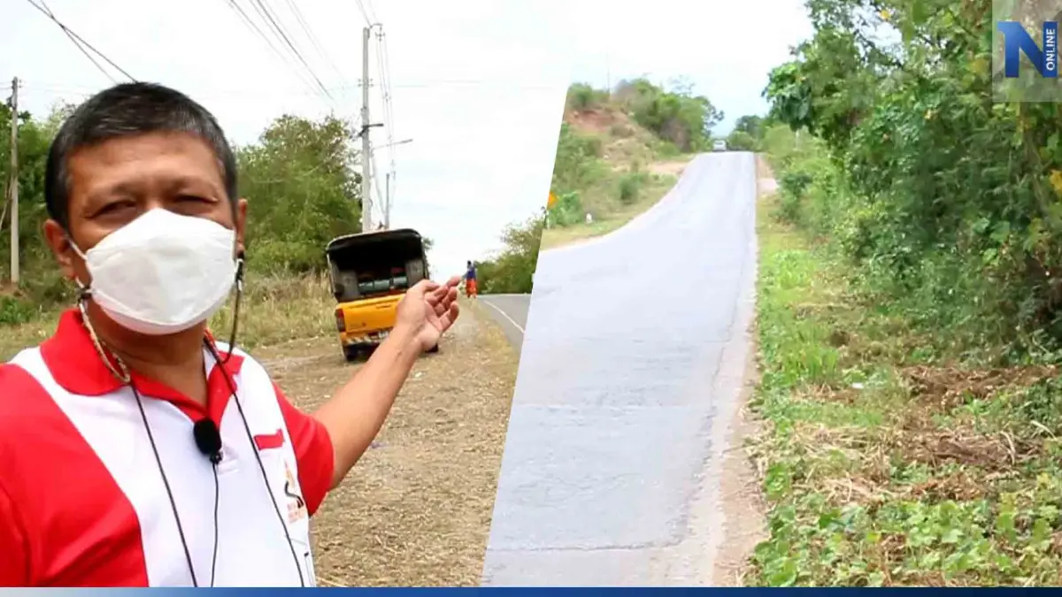 เปิดสภาพถนน จุด "หมอมีน" เกิดอุบัติเหตุ จนท.เร่งติดป้ายเตือน-ไฟกะพริบ