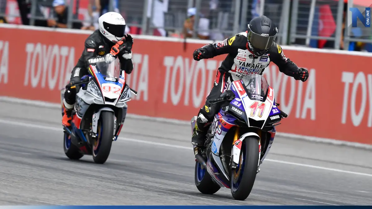 "นครินทร์-นทีธาร-มุกข์ลดา" เฉือนโค้งสุดท้ายคว้าชัยสนาม 2 "OR BRIC Superbike"