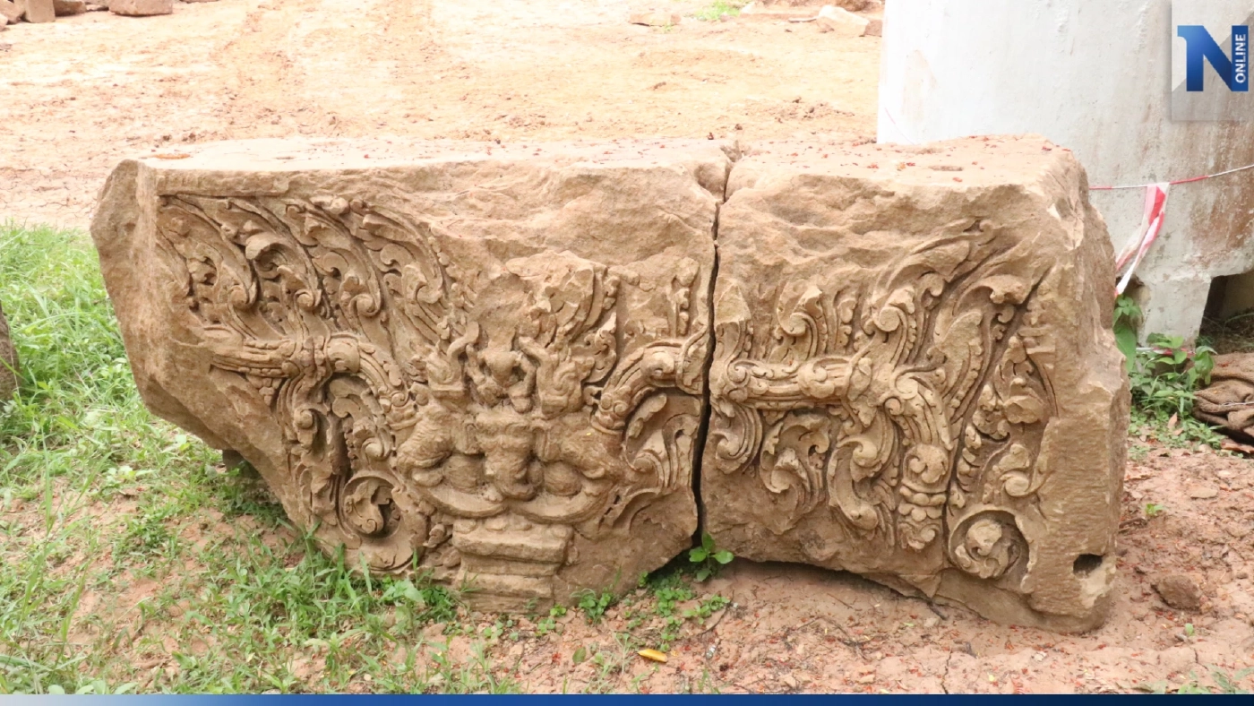 ห้ามเคลม!  โคราชเฮ พบอีกแล้ว "ทับหลังพระอินทร์ทรงช้างเอราวัณ" อายุนับพันปี