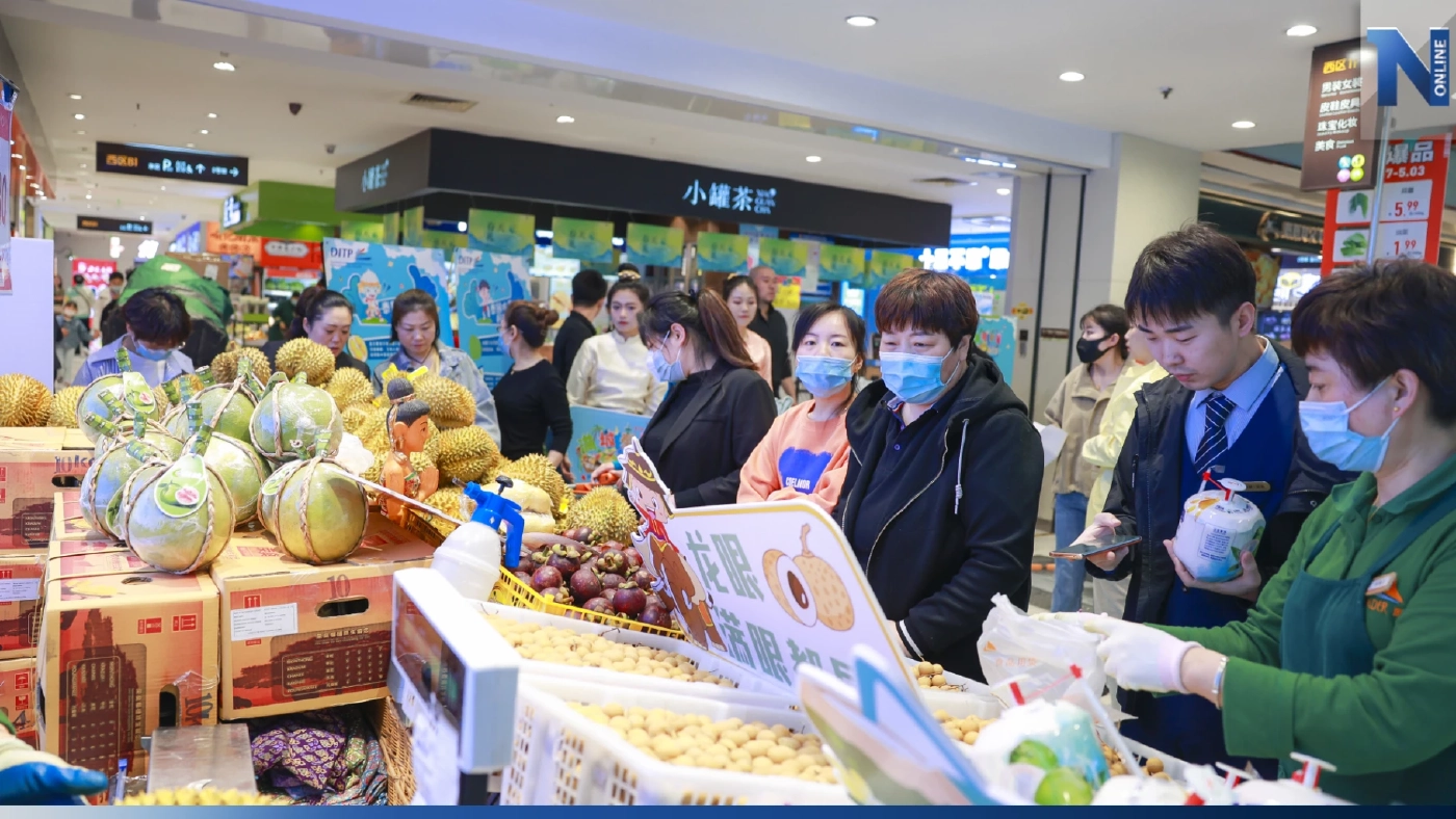 ชาวจีนติดใจผลไม้ไทยยอดขาย "ทุเรียน-มังคุด-ลำไย" ดีเกินคาด ชาวจีนติดใจผลไม้ไทยยอดขาย "ทุเรียน-มังคุด-ลำไย" ดีเกินคาด