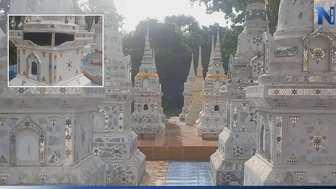 โจรใจบาป ทุบเจดีย์เก็บอัฐิบรรพบุรุษ ขโมยโกศทองเหลืองไปขาย โจรใจบาป ทุบเจดีย์เก็บอัฐิบรรพบุรุษ ขโมยโกศทองเหลืองไปขาย