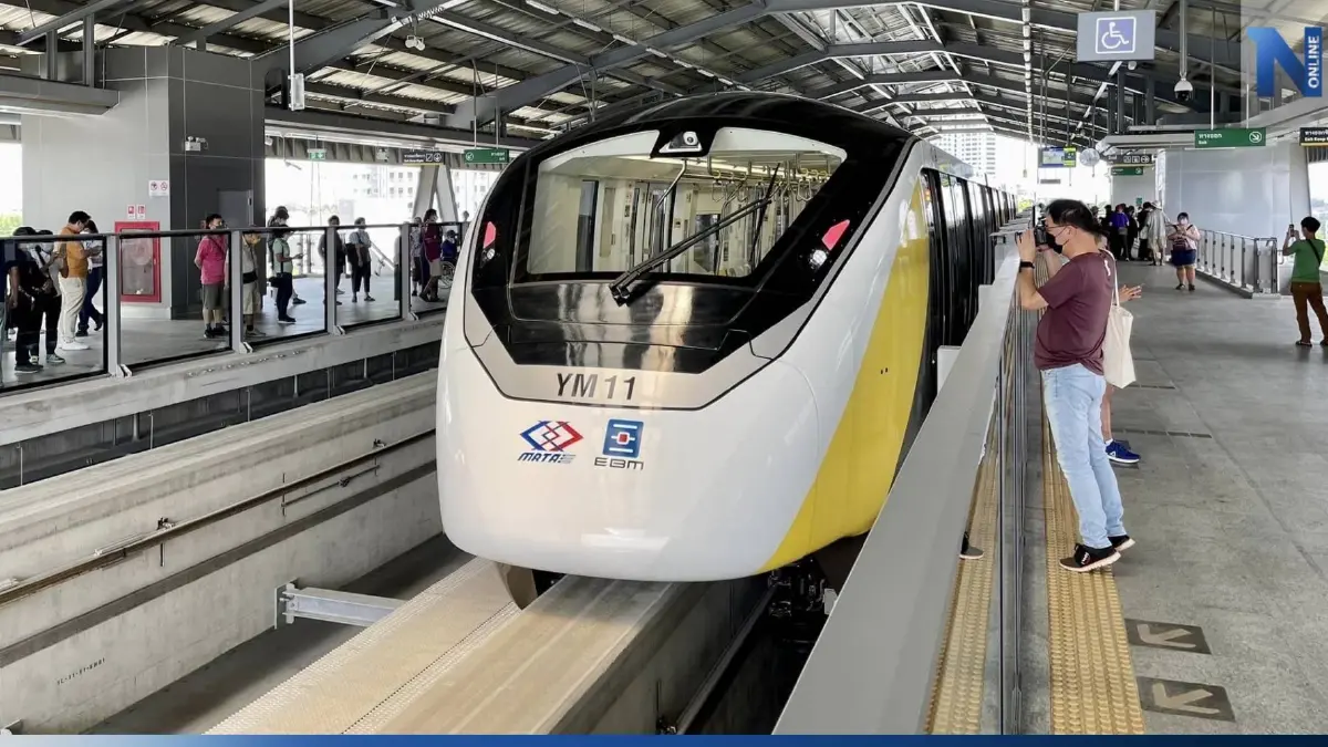 ยอดใช้ รถไฟฟ้าสายสีเหลือง พุ่ง 2 เท่า หลังขยายเวลา และ เส้นทางอำนวยความสะดวก