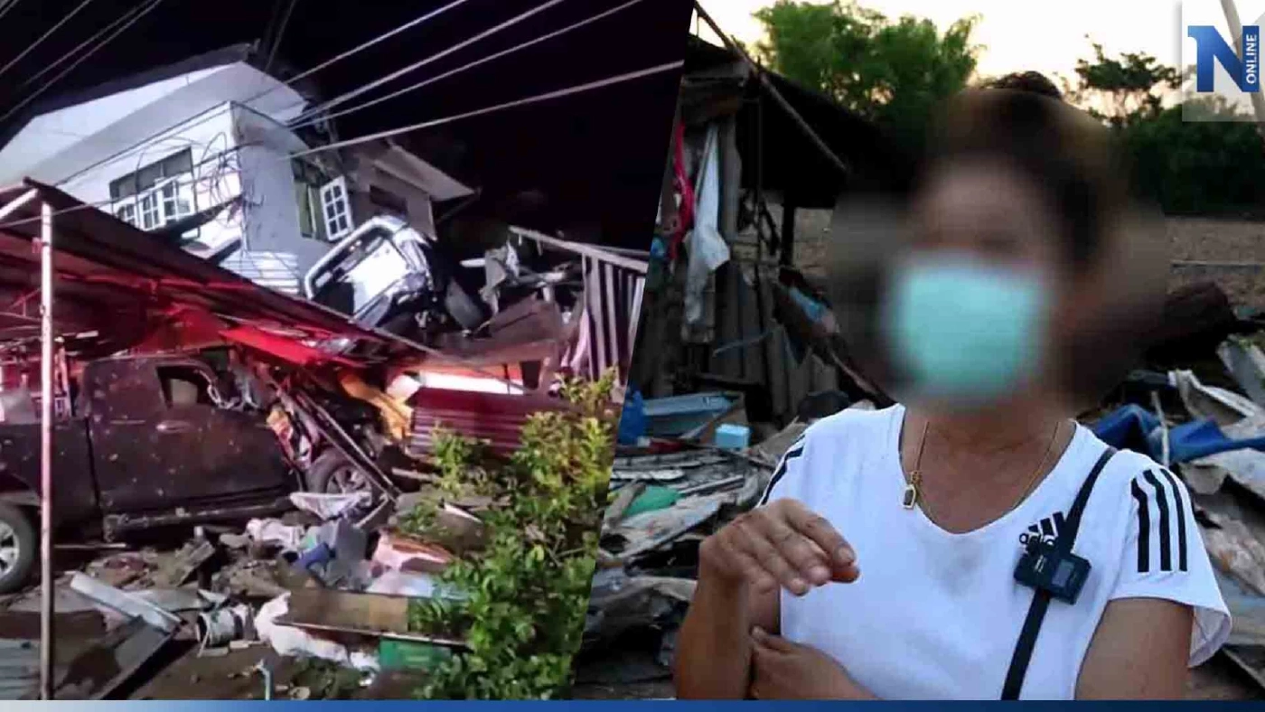 แม่หนุ่มซิ่งรถทะลุหลังคา โผล่เคลียร์เจ้าของบ้าน เรียกค่าเสียหาย 2 ล้าน