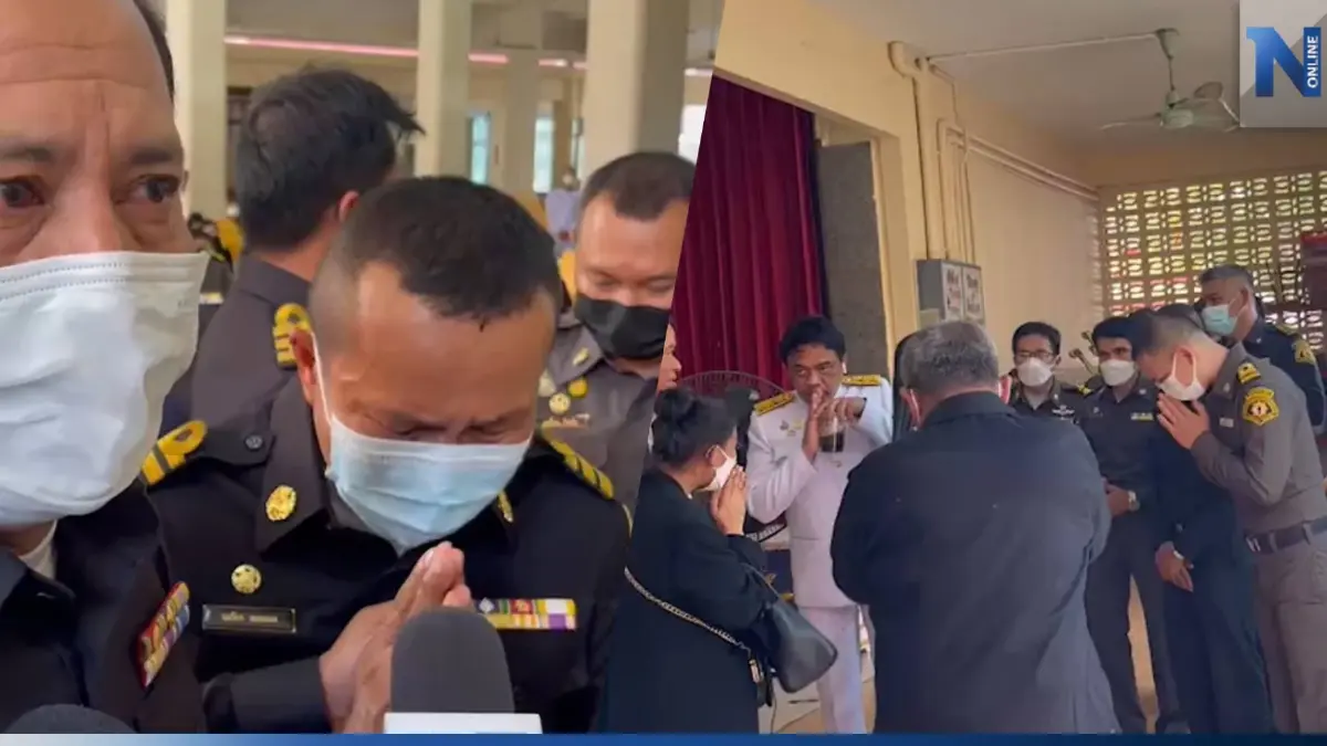 ชุดสาธิตซ้อมดับเพลิง ร่ำไห้ขอโทษครอบครัวน้องเบนซ์ ไม่คาดคิดจะเกิดเหตุสลด
