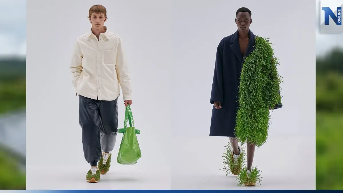 ตะลึงในความครีเอต! Loewe ปลูกหญ้าและพืชให้งอกงามบนเสื้อผ้าและรองเท้า