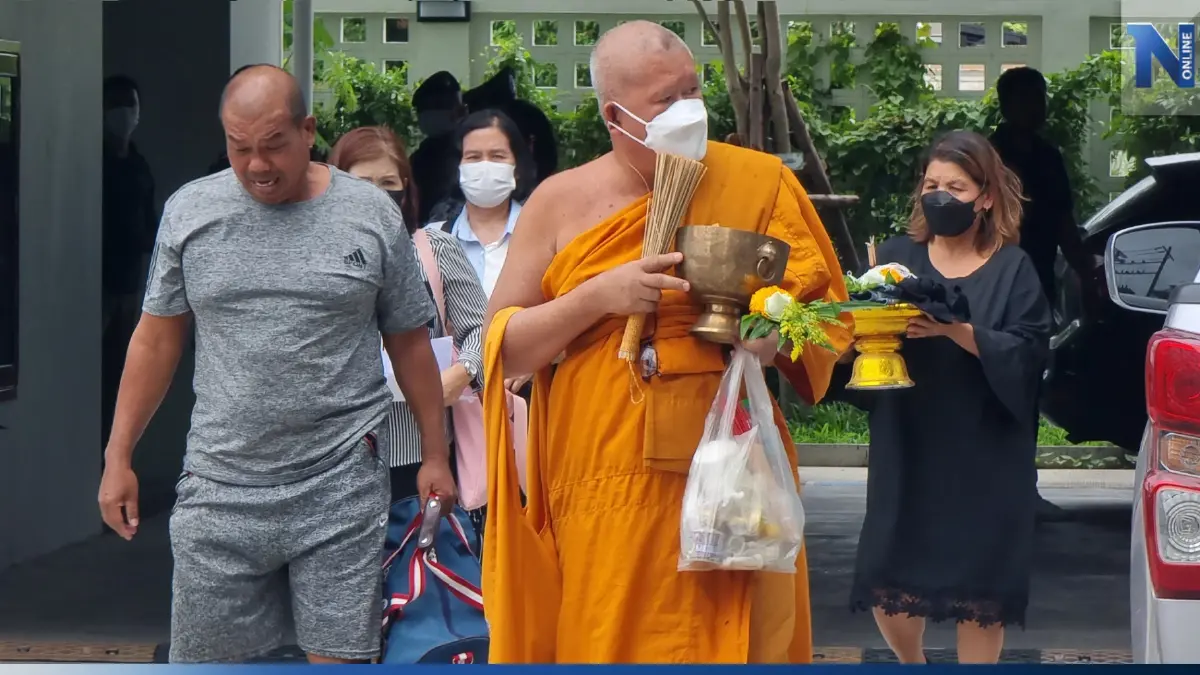 พ่อแม่ร่ำไห้ เชิญวิญญาณลูกถูกปืนลั่น ยันไม่ขอให้อภัย ตร.นำตัวแฟนสาวทำแผนฯ