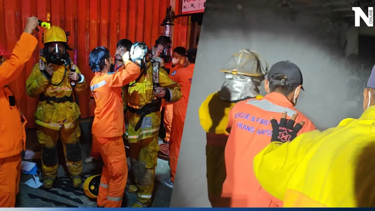 ไฟไหม้ร้านอุปกรณ์ไฟฟ้าเมืองตรัง มาราธอน 6 ชม. เฝ้าระวังต่อ หวั่นไฟลุกซ้ำ
