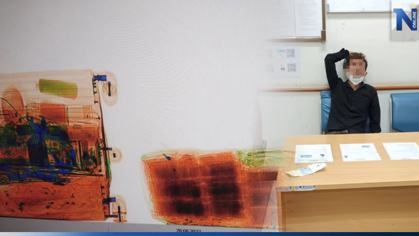 ช่างกล้า! รวบหนุ่มปัตตานี คาเครื่องเอกซเรย์ ขนยาบ้าแสนเม็ดขึ้นเครื่องบิน