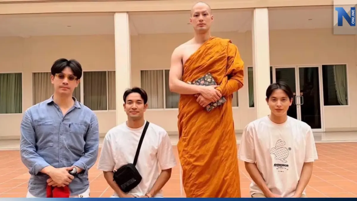 พระเอกรวมตัว "เด็กวัดมือใหม่" ตื่นไม่ทัน "หลวงพี่บอย" พระเอกรวมตัว "เด็กวัดมือใหม่" ตื่นไม่ทัน "หลวงพี่บอย"