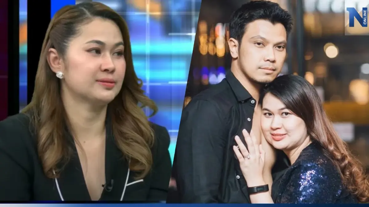 แสนปวดร้าว "จูน เพ็ญชุลี" ภรรยา "หนุ่ม กะลา" ยืนกอดลูก มองดูมือที่สามกับสามี