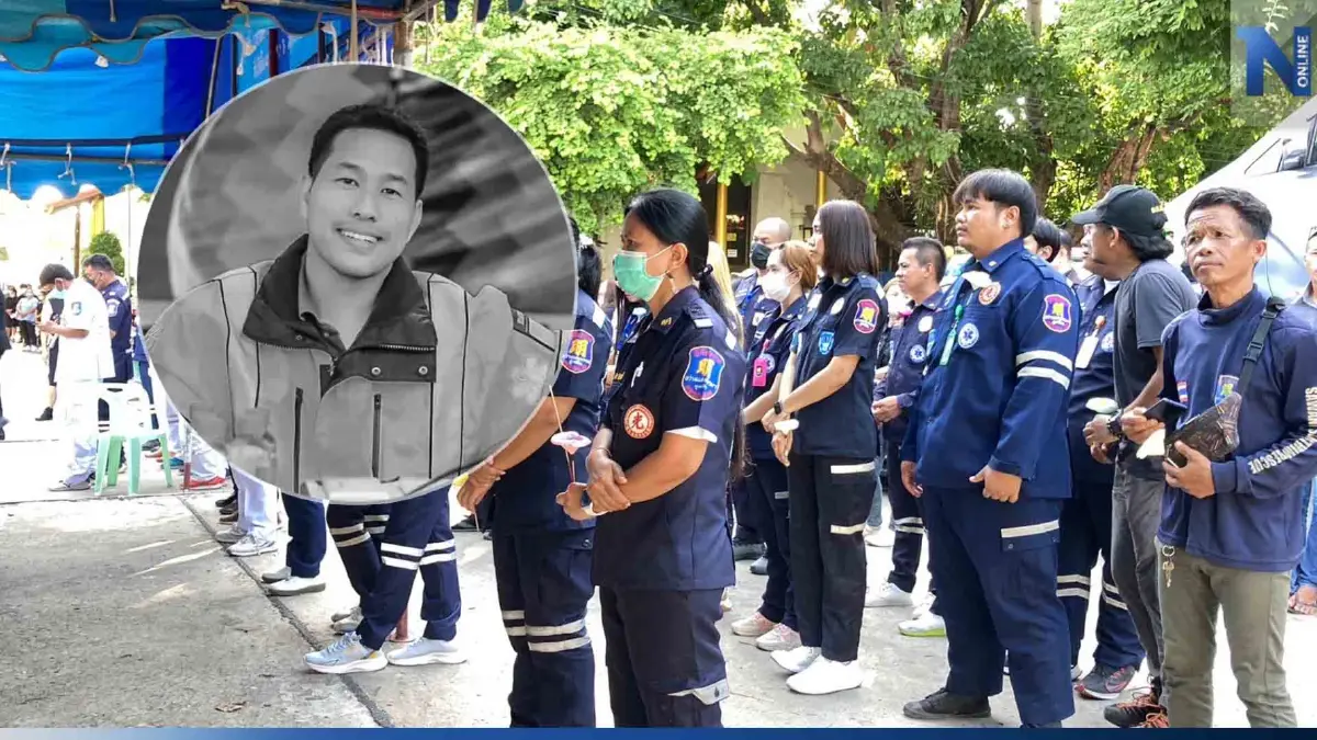 เผาแล้ว "หมอตูน" แกนหลักหน่วยแพทย์ฉุกเฉิน กู้ภัยเปิดไซเรนส่งดวงวิญญาณ