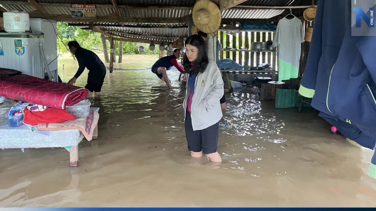 ฝนถล่มกาฬสินธุ์ ทำ "น้ำป่าภูพาน" ไหลทะลักท่วมนาข้าว - บ้านเรือน ปชช. ฉับพลัน