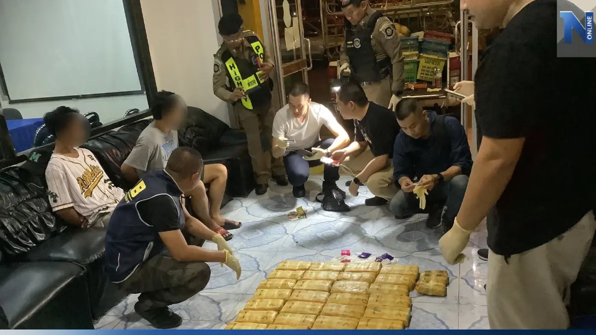 ตร.ทางหลวง รวบขบวนการขนยาบ้า 2 แสนเม็ด จากอีสานส่งลูกค้าภาคใต้