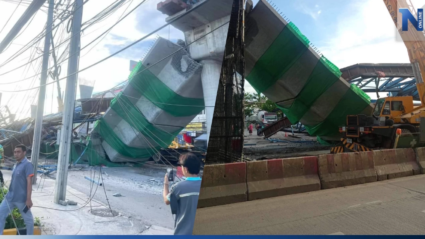 ระทึก สะพานกำลังก่อสร้าง ย่านลาดกระบัง ถล่มทับคนงานเจ็บ 7 ราย