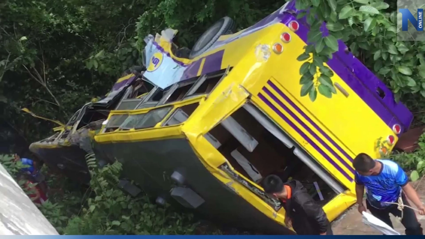 หลวงพ่อยัน รถบัสขนนักวิ่ง ที่ตกเหวสภาพดีสุด แค่ยังไม่ได้ทะเบียนจากขนส่ง หลวงพ่อยัน รถบัสขนนักวิ่ง ที่ตกเหวสภาพดีสุด แค่ยังไม่ได้ทะเบียนจากขนส่ง