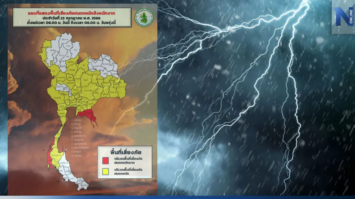 เตรียมร่มให้พร้อม อุตุฯ เตือนคนกรุงฯ วันนี้ ฝนถล่มร้อยละ 80 ของพื้นที่ เตรียมร่มให้พร้อม อุตุฯ เตือนคนกรุงฯ วันนี้ ฝนถล่มร้อยละ 80 ของพื้นที่