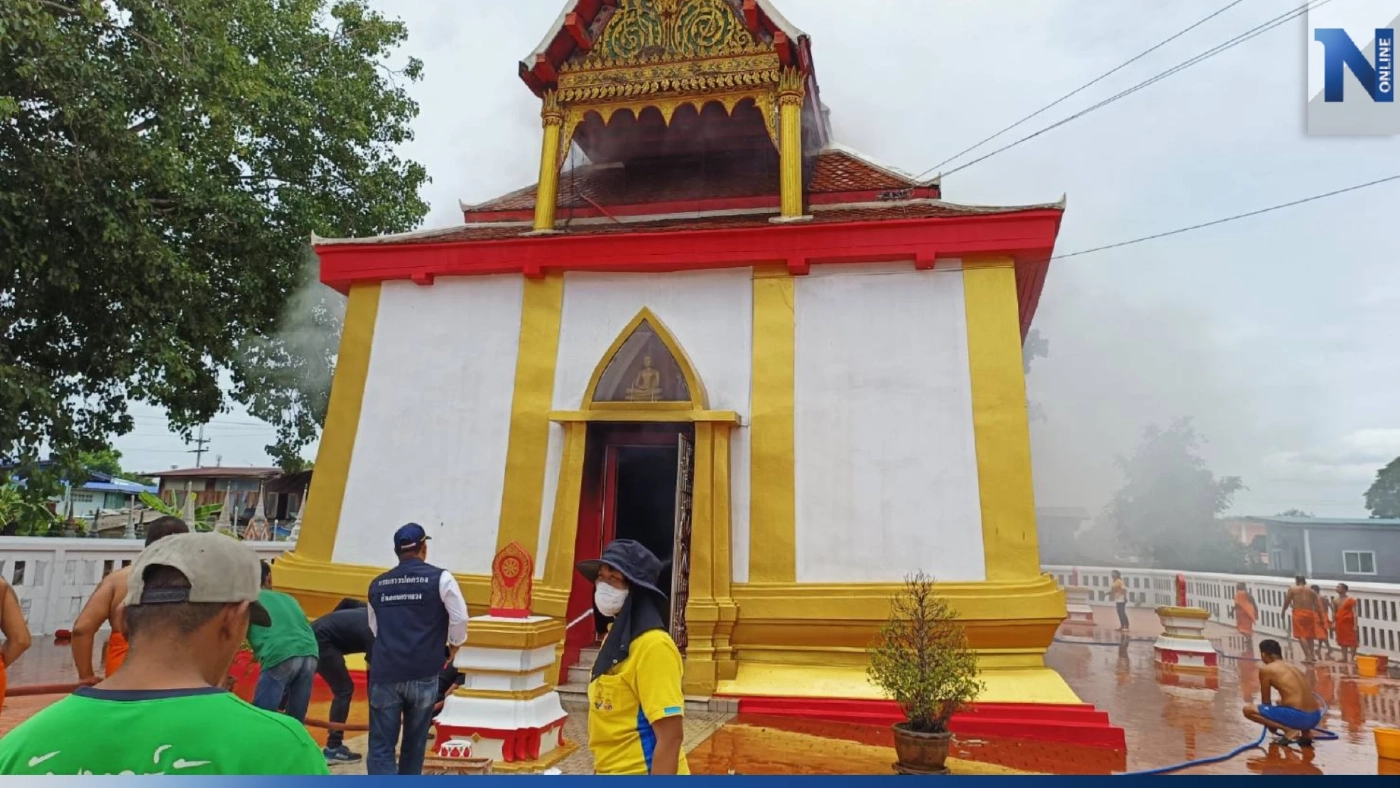 ระทึก! ไฟไหม้โบสถ์ วัดดังอยุธยา อายุกว่า 400 ปี พระพุทธรูปโบราณ เสียหายยับ