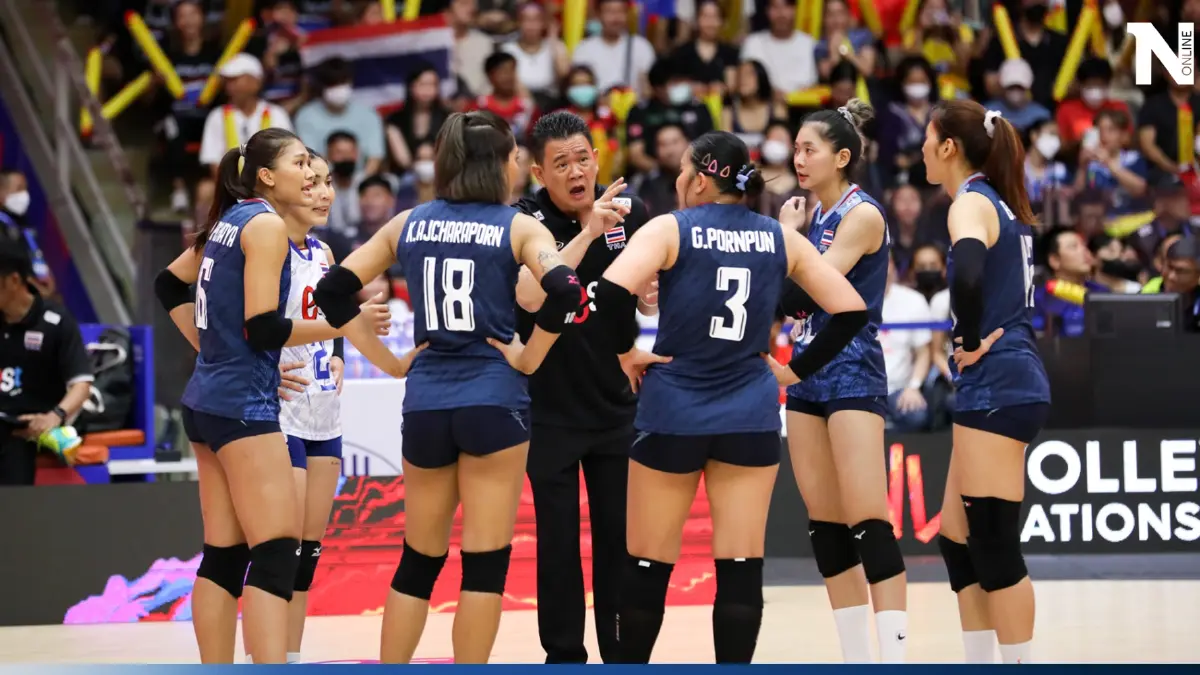 เชียร์ส่งท้าย! วอลเลย์บอล "ไทย vs บราซิล" ศึก VNL2023 คืนนี้ เช็กสถิติ-ลิงก์ชมสด