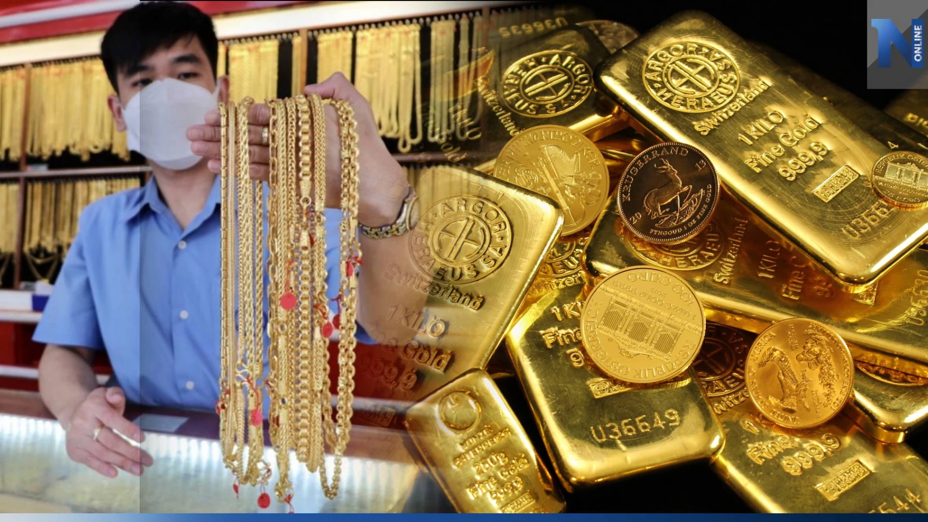 ราคาทองวันสิ้นเดือนคงที่ ทองรูปพรรณ ขายออกบาทละ 32,300 บาท