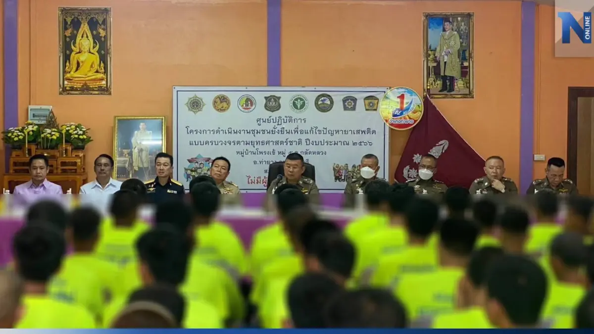 ผบ.ตร. ตรวจเยี่ยมโครงการชุมชนยั่งยืน ชุมชนบ้านโพรงเข้ จ.เพชรบุรี