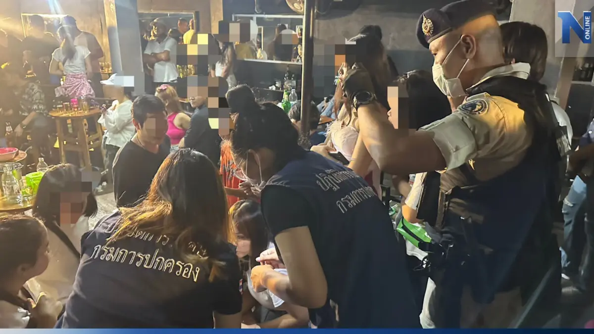 กรมการปกครอง บุกจับร้านลาบ ลอบเปิดผับต่างด้าวกลางกรุง