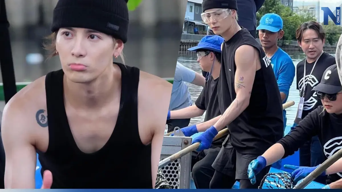 แจ็คสัน หวัง ไม่ได้มาเล่นๆ สู้แดด สู้ฝน ทุบสถิติเก็บขยะคลองลาดพร้าว (มีคลิป )