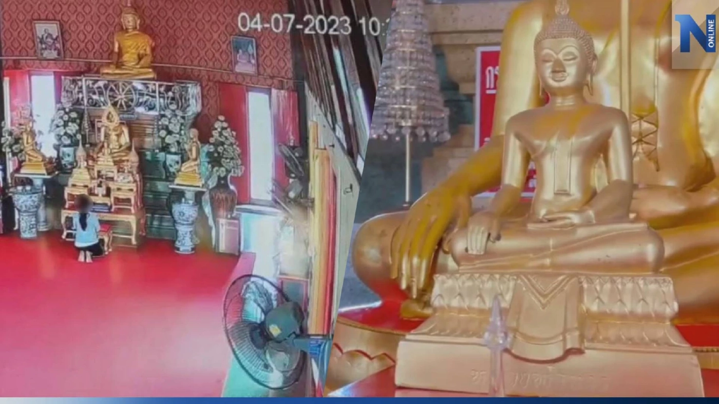 โจรสาวคราบนักบุญ ย่องฉก "หลวงพ่อขาวจำลอง" แต่ยกไม่ขึ้น