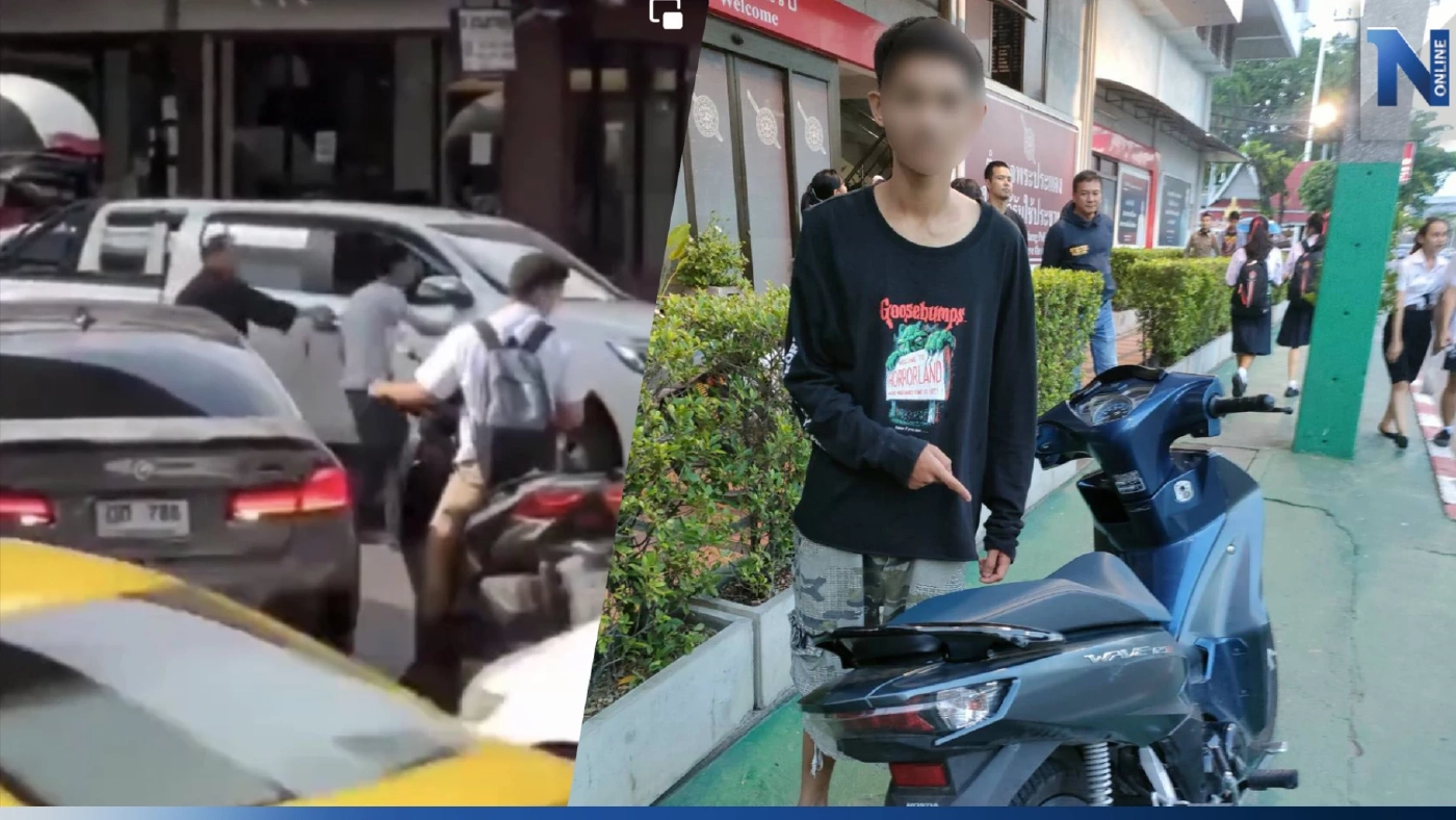 รวบโจ๋ 17 หัวร้อนฉุนถูกรถเบียด ชักมีดไล่ฟันกลางถนนสุขุมวิท