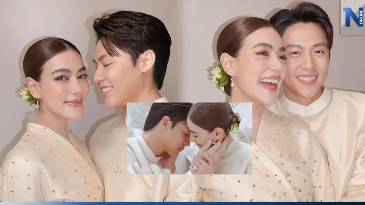 เก็บตกบรรยากาศสุดชื่นมื่น คิมเบอร์ลี่-หมาก เข้าพิธีหมั้นพร้อมทำบุญบ้าน