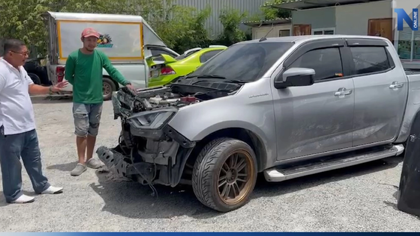 อู่เปิดค่าซ่อมกระบะแต่งซิ่ง เผย รถไม่มีประกัน ติดต่อเจ้าของไม่ได้