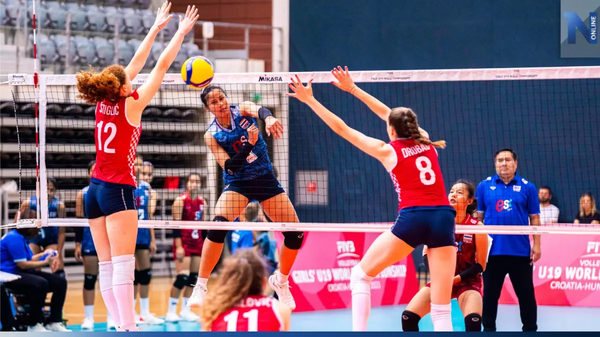ไทย U19 พ่ายโครเอเชีย 0-3 เซต จบอันดับ 6 ศึกชิงแชมป์โลก ไทย U19 พ่ายโครเอเชีย 0-3 เซต จบอันดับ 6 ศึกชิงแชมป์โลก