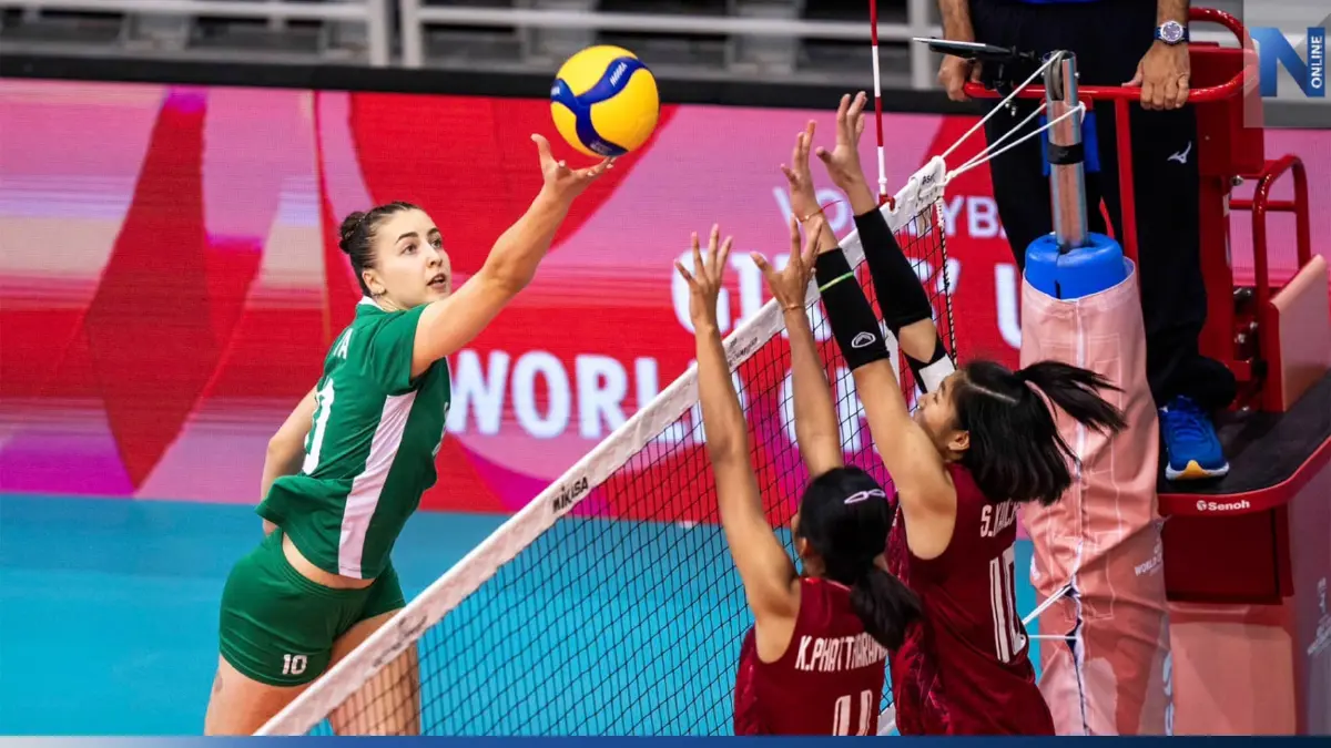 วอลเลย์บอล U19 ไทย อัด บัลแกเรีย 3-1 เซต ลิ่วชิงอันดับ 5 ครั้งแรกรอบ 20 ปี วอลเลย์บอล U19 ไทย อัด บัลแกเรีย 3-1 เซต ลิ่วชิงอันดับ 5 ครั้งแรกรอบ 20 ปี