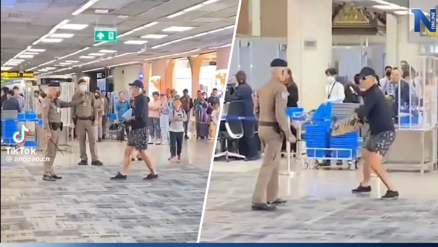 หนุ่มจีนอาละวาด สนามบินดอนเมือง ปมไม่พอใจ ไฟล์ทเปลี่ยน