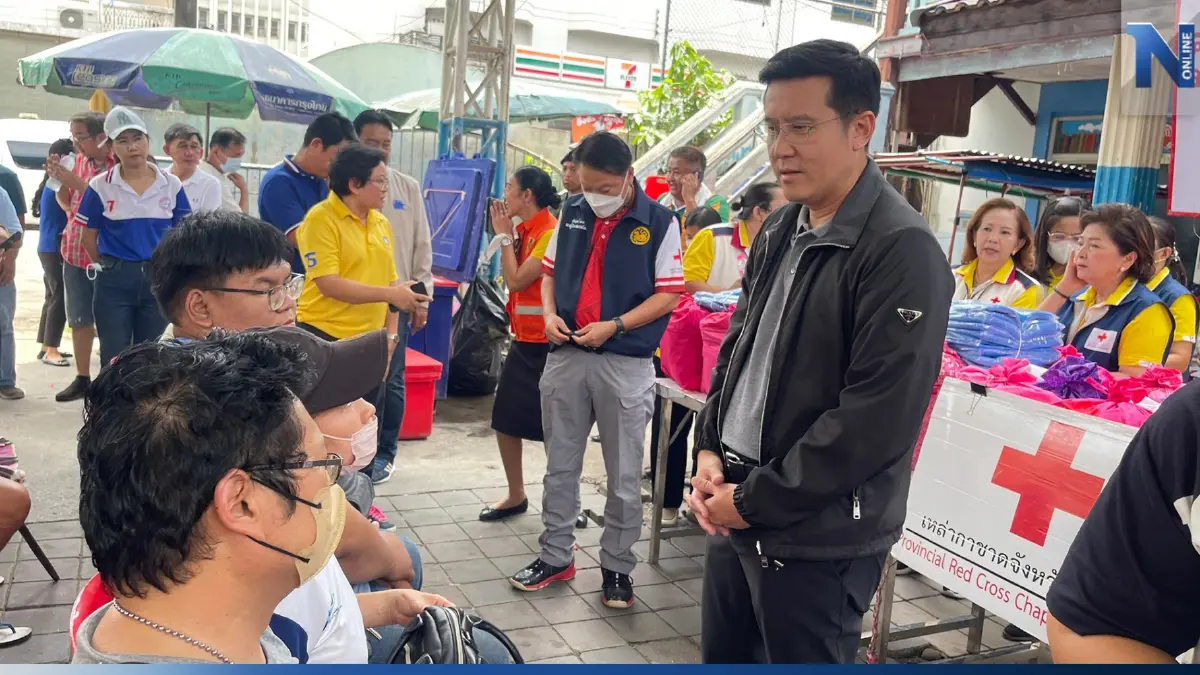 "ชัยวุฒิ-โชติวุฒิ" ลงพื้นที่ให้กำลังใจผู้ประสบเหตุไฟไหม้ ตลาดอินทร์บุรี "ชัยวุฒิ-โชติวุฒิ" ลงพื้นที่ให้กำลังใจผู้ประสบเหตุไฟไหม้ ตลาดอินทร์บุรี