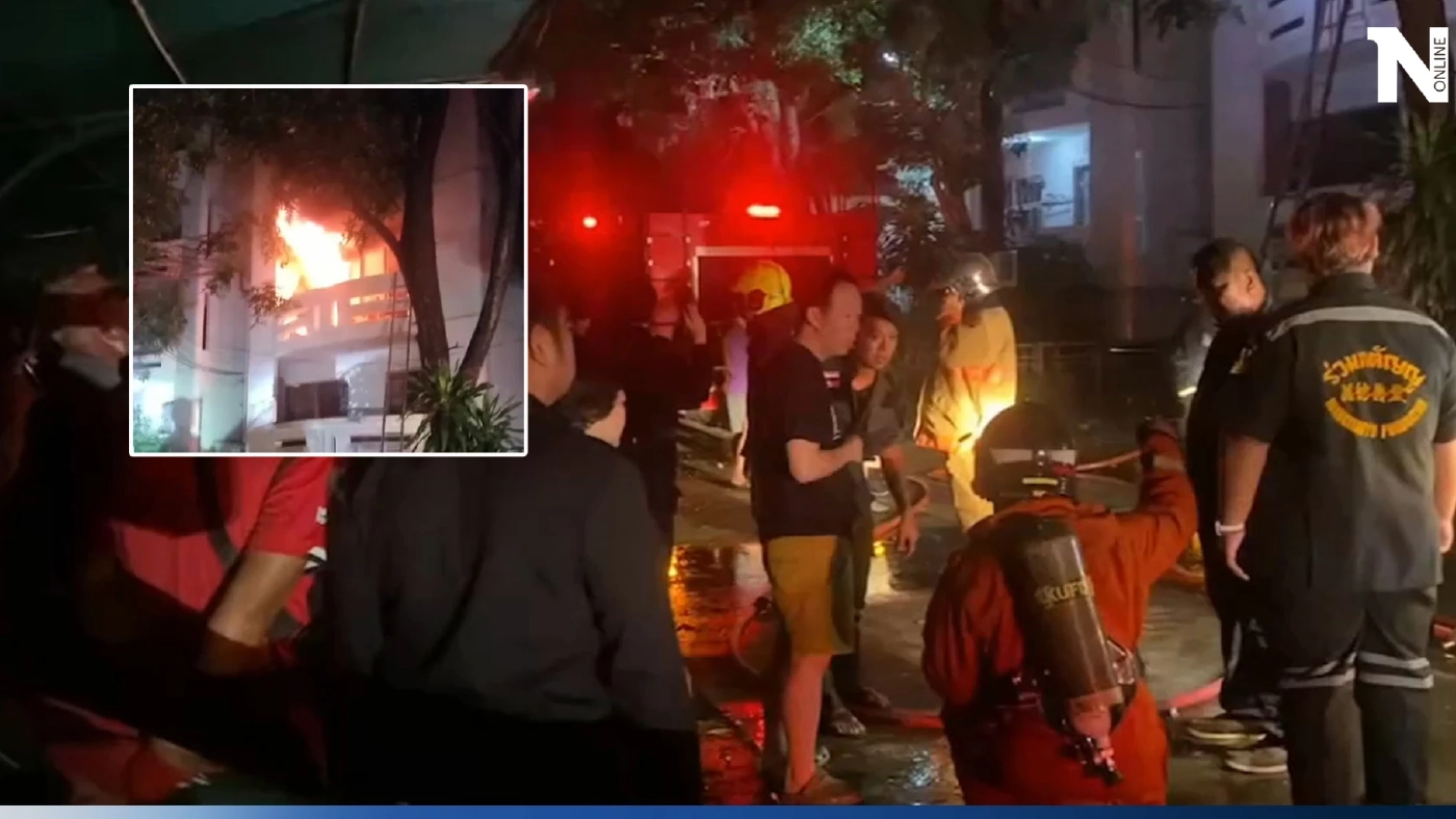 หนีตายอลหม่าน ไฟไหม้คอนโด ย่านบางแก้ว ไฟเผาวอดเจ้าของห้องถึงกับล้มพับ