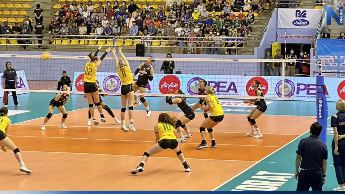 วอลเลย์บอลสาวไทย อัด ออสเตรเลีย 3 เซตรวด ศึกชิงแชมป์เอเชียนัดแรก