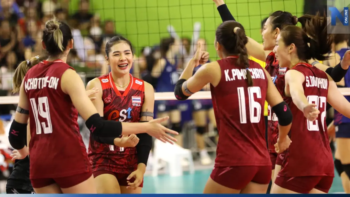 วอลเลย์บอลสาวไทยอัดเวียดนาม 3 เซตรวด ผงาดแชมป์ ซี วี.ลีก สนาม 2