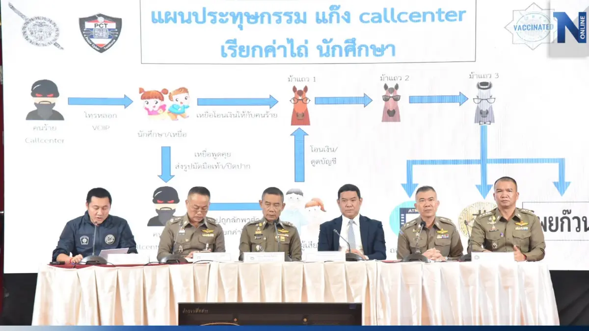 ตร.เตือนภัยแก๊งคอลเซ็นเตอร์หลอก นักศึกษาถ่ายคลิปตัวเองเรียกค่าไถ่พ่อแม่