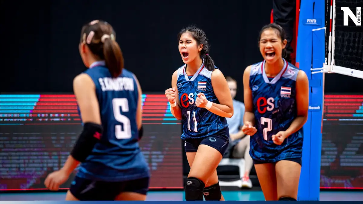 วอลเลย์บอลไทย U19 โค่นจีน 3-2 เซต ลิ่วรอบ 8 ทีมศึกชิงแชมป์โลก วอลเลย์บอลไทย U19 โค่นจีน 3-2 เซต ลิ่วรอบ 8 ทีมศึกชิงแชมป์โลก